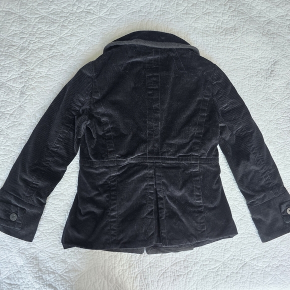 Marc Jacobs Corduroy Blazer Button Black Jacket With Peter Pan Collar - Picture 7 of 12